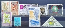 Gabon 1910-2002 Lot 9 timbres, Oblitérés, Cote=9,50€