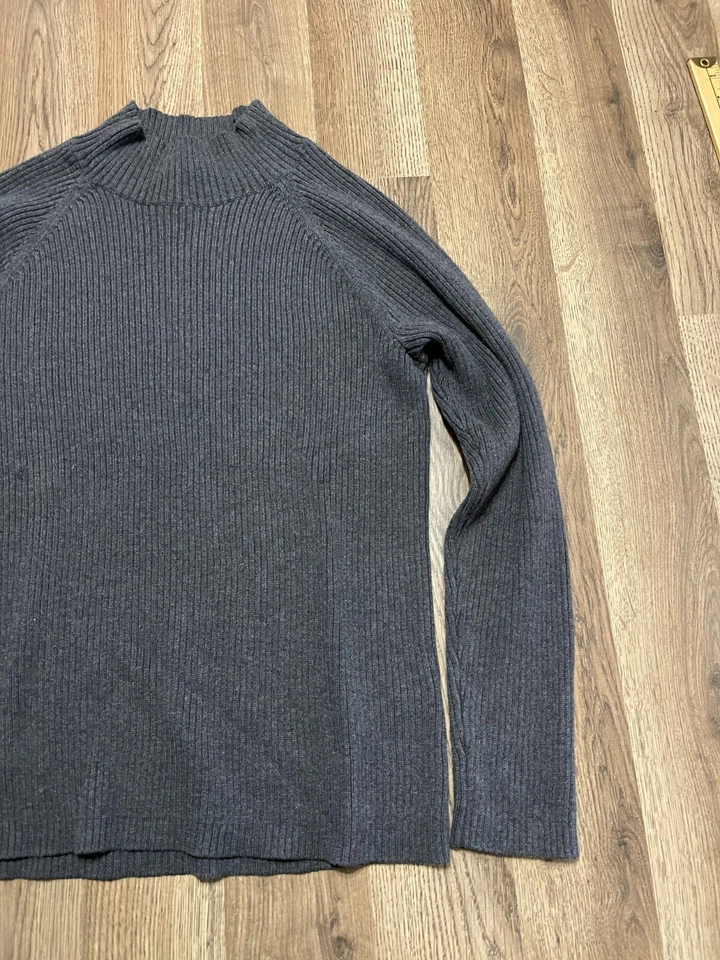 Studio Works Shirt, Women's Size Large, Gray, Long Sleeve, Turtleneck - Image 3 of 4