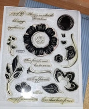 CTMH XLG E1005 PROMISE OF SPRING ~ 4" FLOWER, When friends meet, hearts warm....