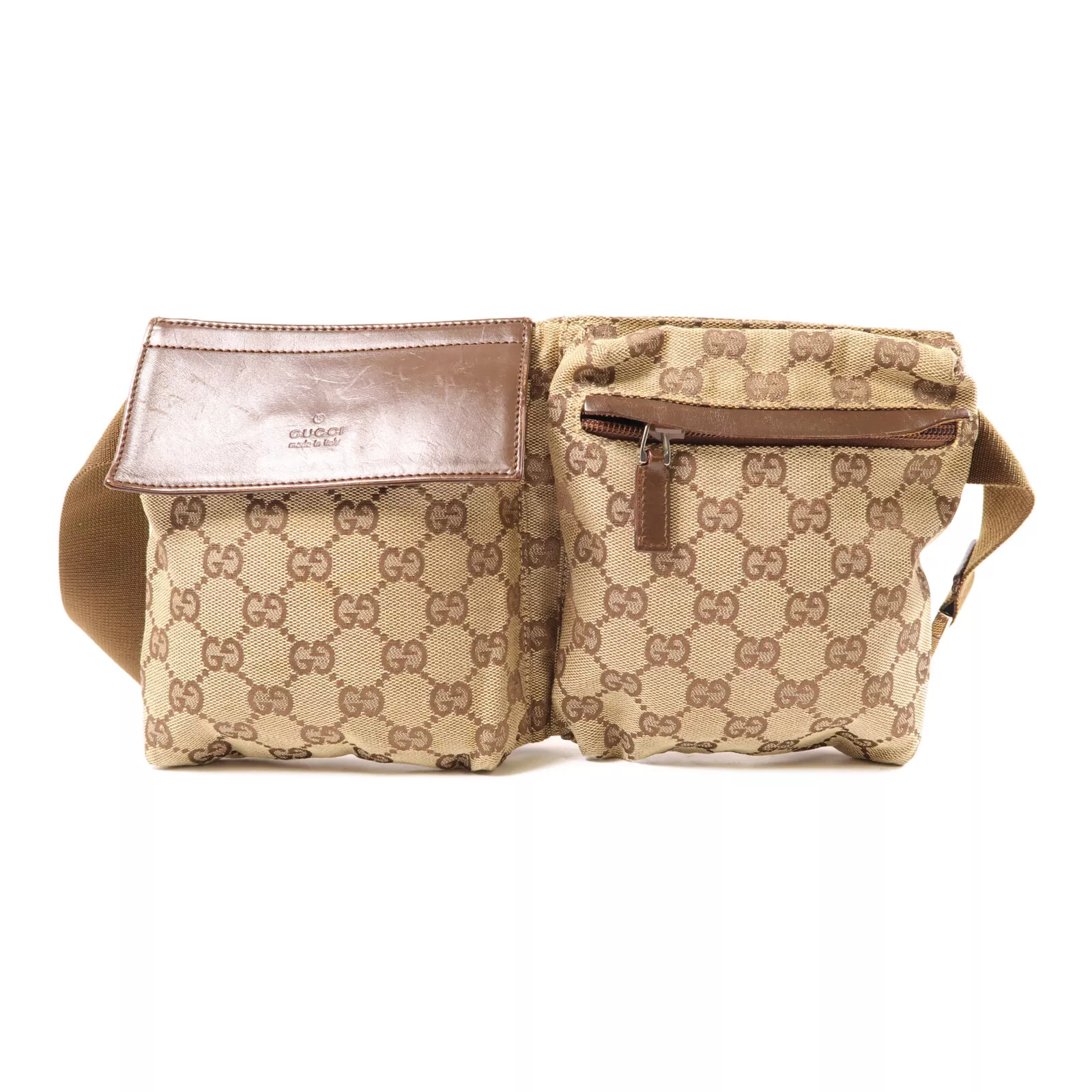 Sac GUCCI GG SHW taille 28566 toile marron