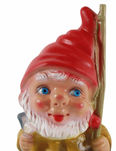 Enano de Jardín Figura Pescador Con Y Caña Pie Plástico H 19,5 CM - Imagen 2 de 5