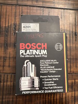 (4) Bosch 4201 Platinum Spark Plugs Fr7dpx New In Box Free Shipping