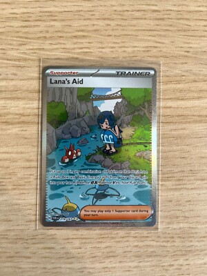 Pokemon Karte Twilight Masquerade Lana's Aid Trainer SIR 219/167 NM Englisch