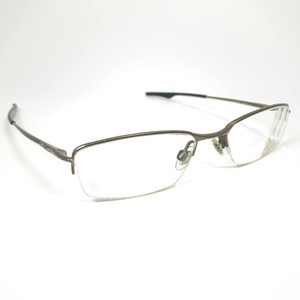 Oakley Wingback OX5089-0551 Pewter Eyeglasses Frame Half Rim Eyewear G4-18 | eBay