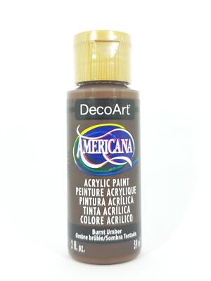 DecoArt Americana Acrylfarbe 59ml  DA064 Burnt Umber verschiedene Farben