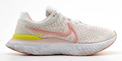 Nike React Infinity Run Flyknit 3 Running Shoes Size 9.5 Pink White DD3024-102