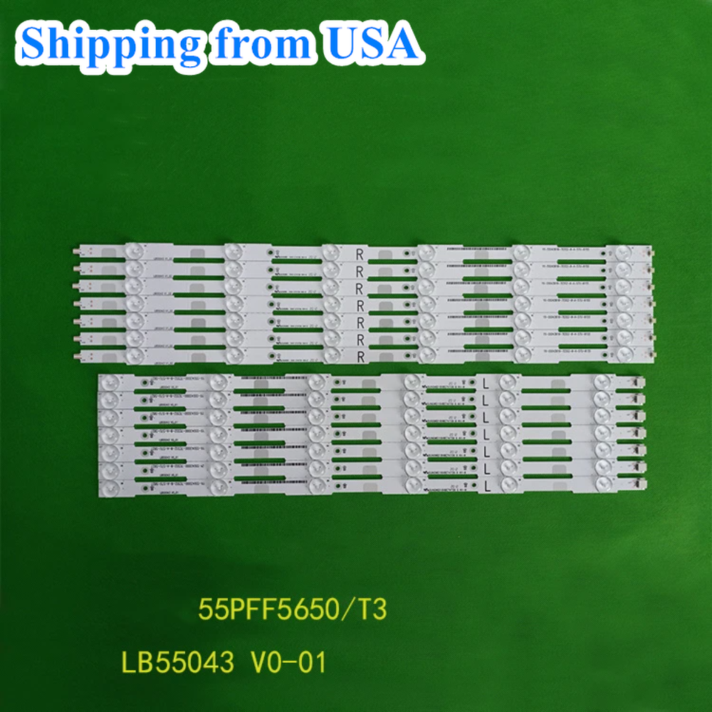LED Strip(14) For LG 55LF5700-UA Insignia NS-55DR710NA17 LB55043