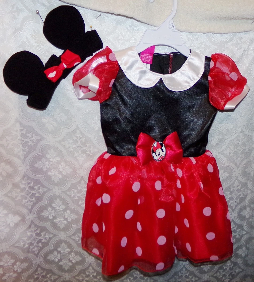 Disney Minnie Mouse Costume New Baby Toddler Infant 9 12 mos