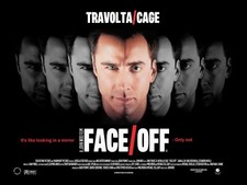 Listing image for FACE OFF 1997 UK quad poster print 30x40" Nicholas Cage John Travolta FREE P&P