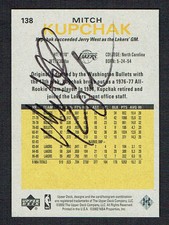Mitch Kupchak signed autograph auto 2002 Upper Deck Generations Basketball Card