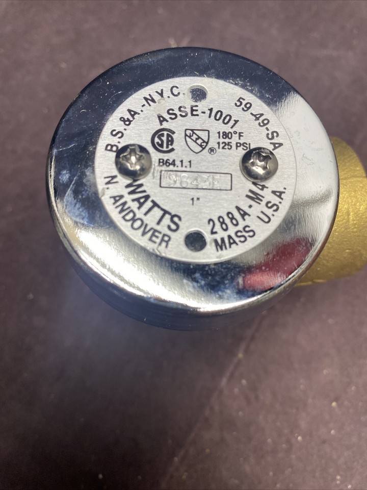 WATTS ASSE1001 Brass AntiSiphon Vacuum Breaker eBay