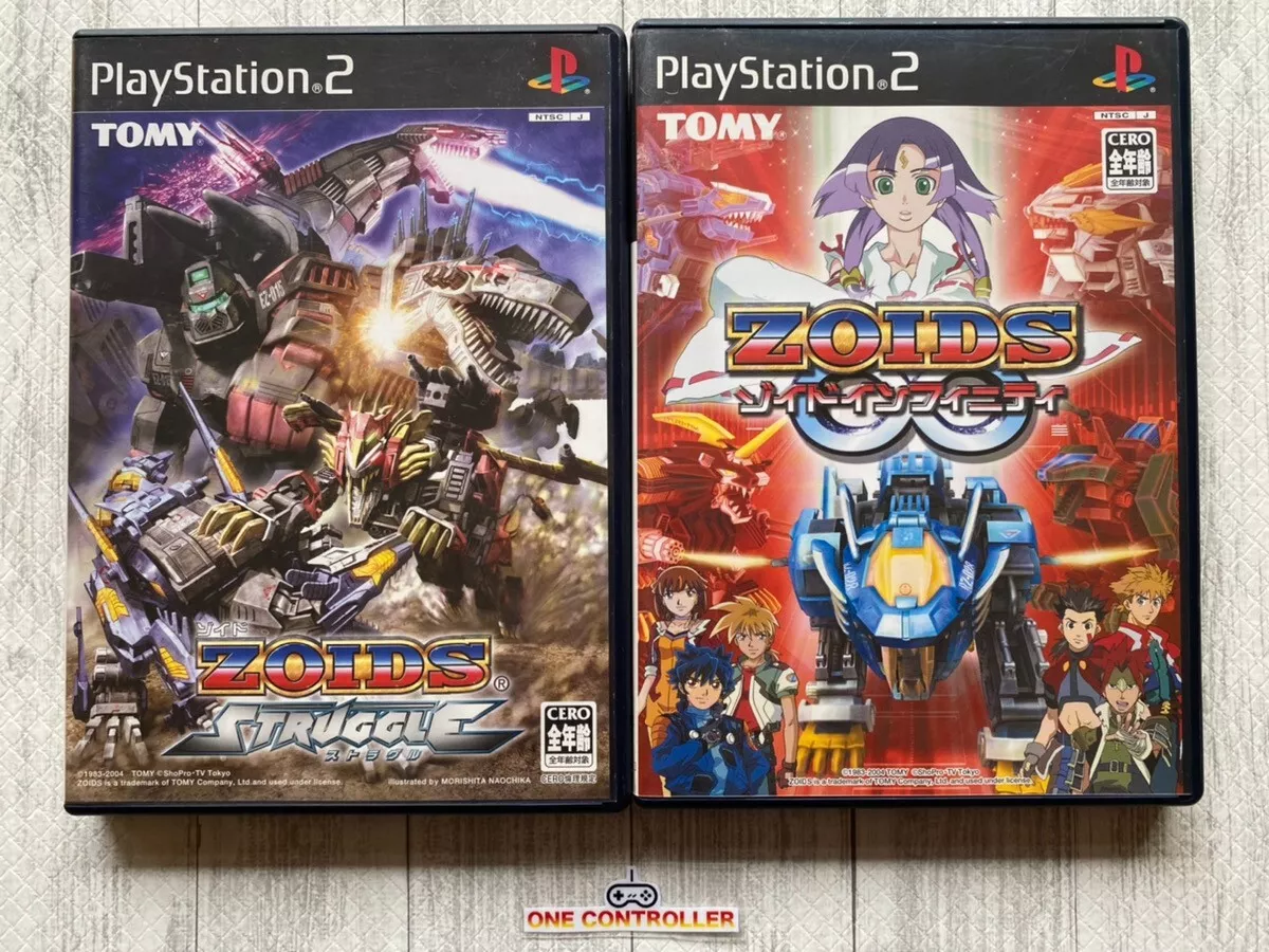 SONY PlayStation 2 PS2 Zoids Struggle & Infinity Fuser set from Japan