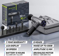 Relaxteo Percussion Muscle Massage Gun 100W 2500mAh Handheld Massage Gun