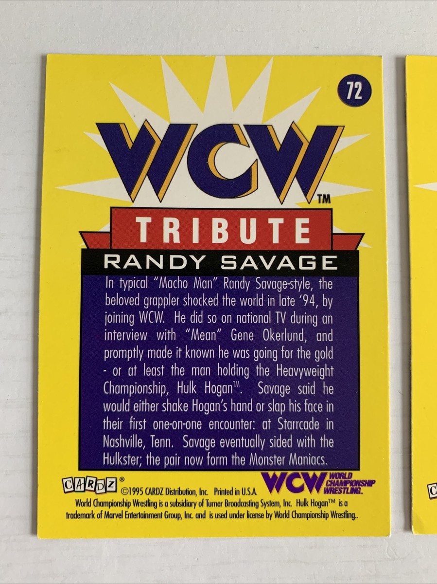 WCW カード 72枚 1995 Cardz WCW Tribute: Randy 