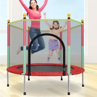 5FT Kid Trampoline W/ Safety Net Enclosure Children Outdoor Garden Fun Game UK