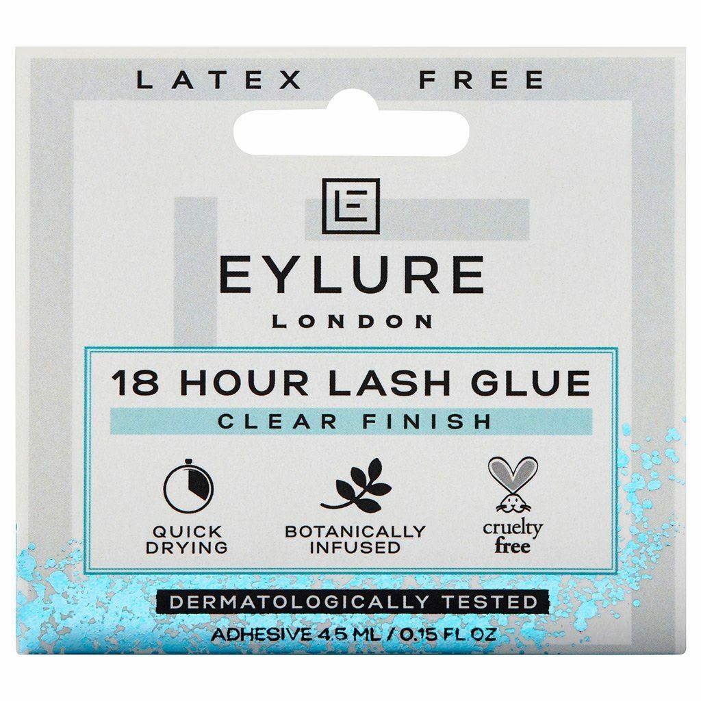 Eylure 18 Hour Lash Glue Clear (4.5ml) for False Eyelashes Fake Lashes Lashfix