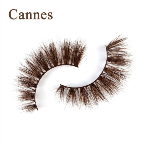 1Pairs Brown False Eyelashes Wispy Cross Long Thick Soft Fake Eye Lashes K - Picture 4 of 21