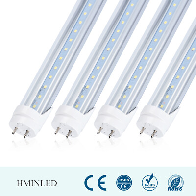 Replace Fluorescent G13 4FT T8 LED Tube 22W 4000K 6500K Bypass Ballast Dual-end