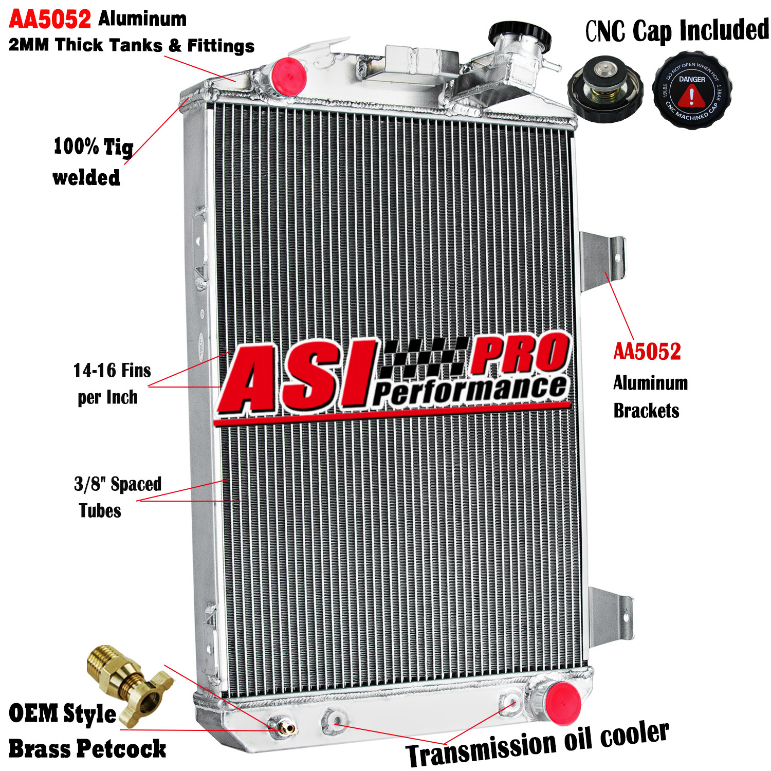 4 Row Aluminum Radiator For 1930 Chevrolet 3.2L l6 Car Chevy V8 Conversion AT