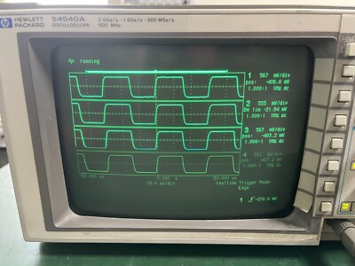 HP 54540A 4 Channel 1 Gsa/s 500 MHz DSO Digital Oscilloscope With