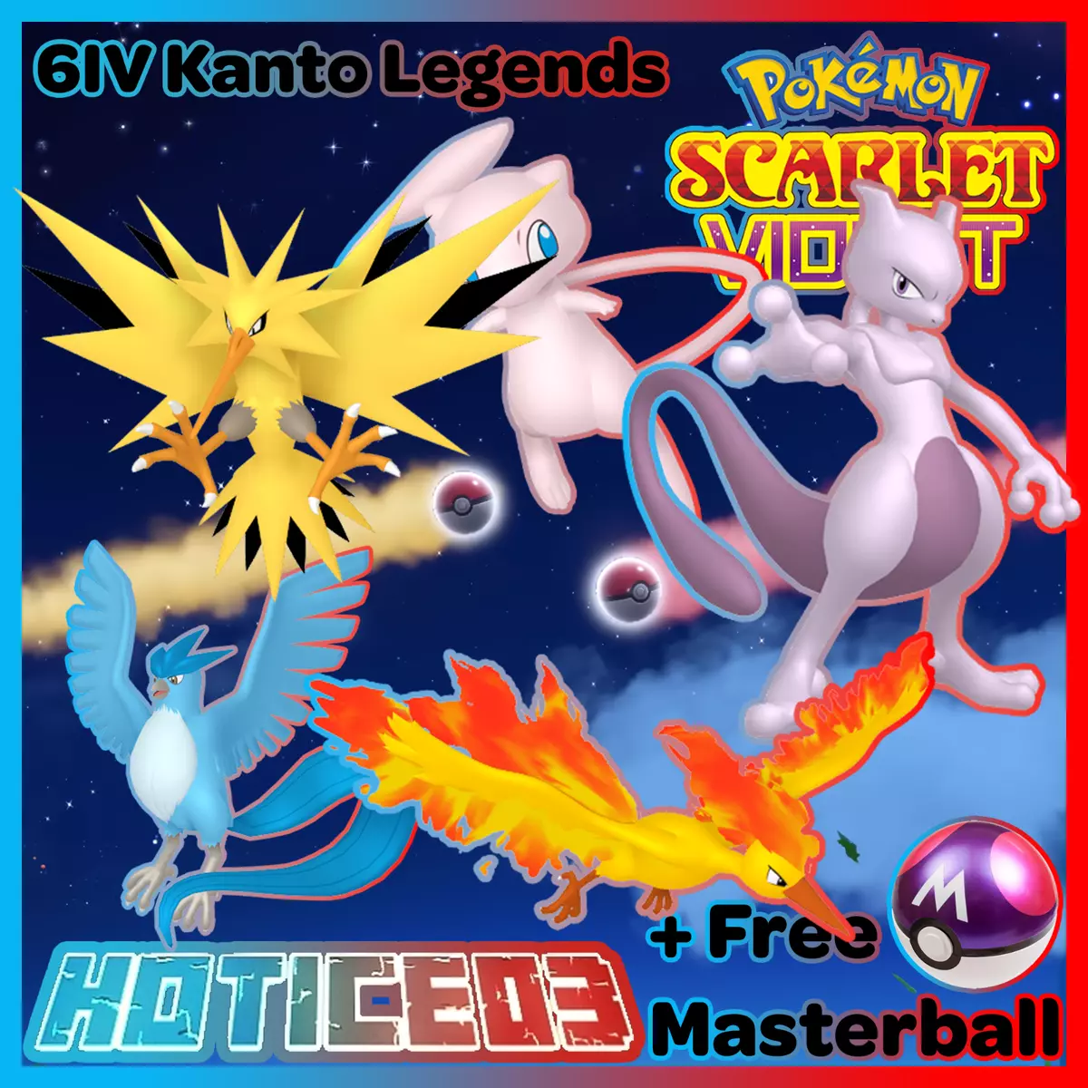6IV Mewtwo Pokemon Scarlet & Violet 🚀Fast Trade🚀