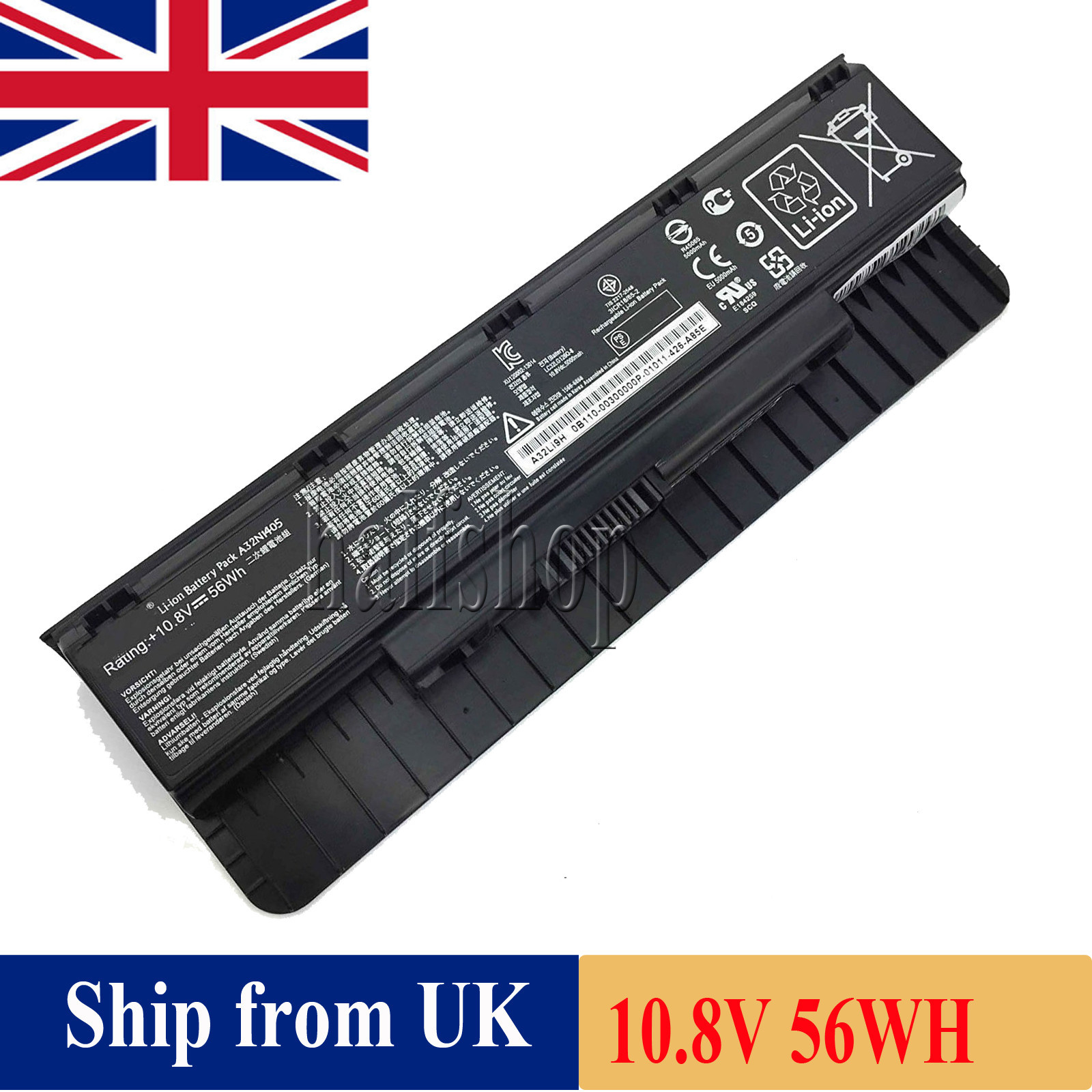 battery for ASUS N551JX N551V N551JM G551JW GL551 N751JX N751JK