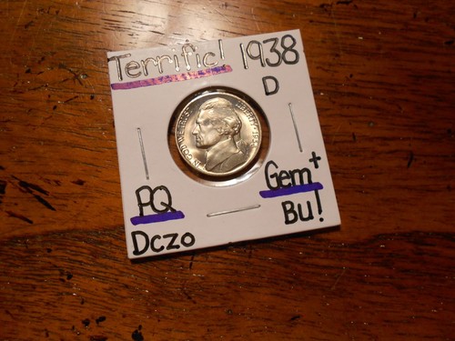 1938D Jefferson Nickel Gem BU+ TERRIFIC!!!! 1st Year of Issue!!!! SO NICE!!!!!