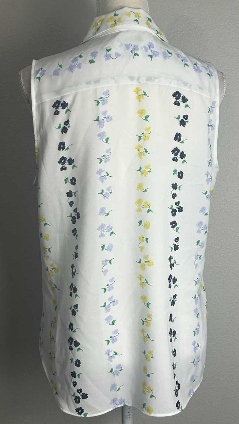 Ann Taylor Essential Button Down White Floral Top… - image 5