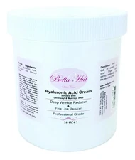 BELLAHUT - 16 OZ. HYALURONIC ACID CREAM MOISTURIZER - DEEP WRINKLE REDUCER