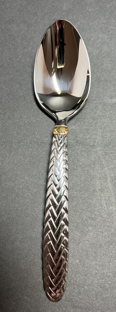 希少品 ラルフローレン EQUESTRIAN BRAID カトラリー 3組セット Ralph Lauren Golden Equestrian Braid Flatware Selling