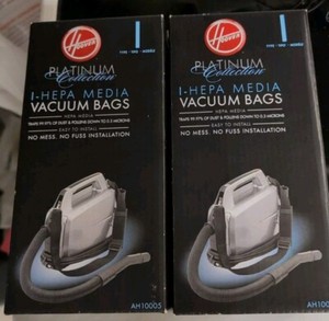 Genuine Hoover Platinum HEPA Vacuum Bags AH10005 2-Pack Type I  X2