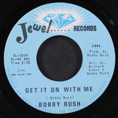BOBBY RUSH: get it on with me / it's alright JEWEL 7'' Single 45 RPM