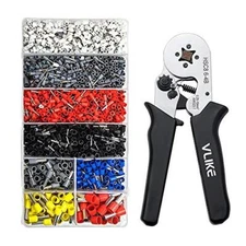 VLIKE Ferrule Crimper Pliers Set Wire Crimping Tool Kit with 1800 Terminal for