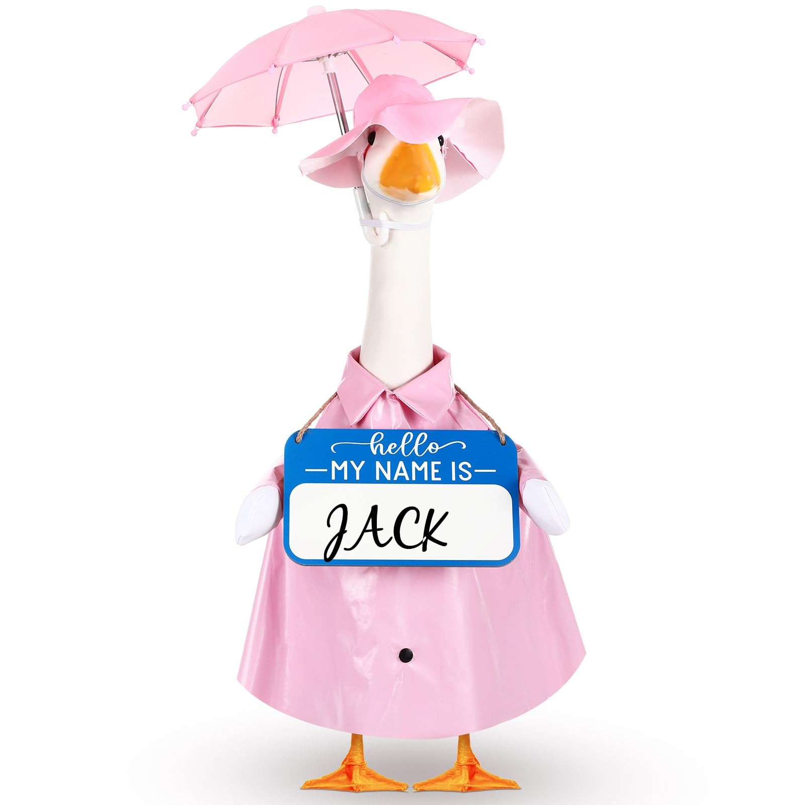 3 Pcs Raincoat Porch Goose Outfit Spring Raincoat Umbrella with Name Wooden S...