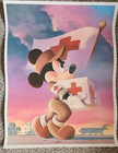 VTG Set 4 Disney Red Cross Poster 1990s Mickey, Minnie, Goofy, Donald  Unframed — photo 5