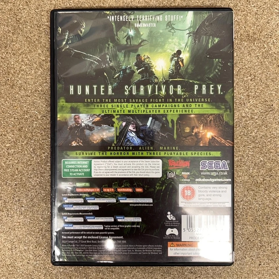Aliens vs. Predator™ (Physical Steam Game) [Complete] - Image 3 of 4