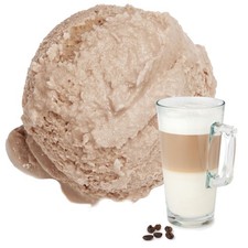 Gino Gelati Latte Macchiato Veganes Eis Pulver Zucker | laktosefrei 1kg