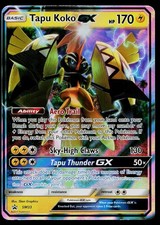 Carta Pokemon Sole e Luna Promo Tapu Koko GX SM33