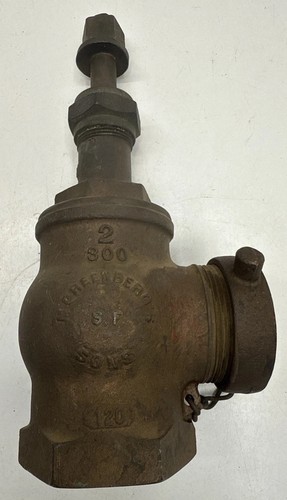 RARE 2” 🔥FIRE HYDRANT BRONZE SAN FRANCHISE WHARF  WITH CAP M.GREENBERG’S & SONS