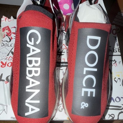 Dolce & Gabbana Men\'s Sorrento Melt \'Red Black\' Sneakers Size 46/US 13 w/ COA Dolce & Gabbana Sorrento Melt Red Black Slip On Men main image 3