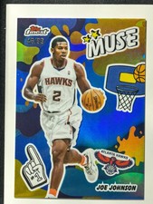 2025-26 Topps Finest Blue Refractor Joe Johnson Muse /99 #M-28