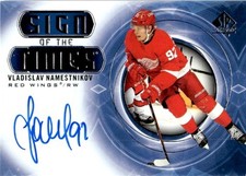 2020-21 SP AUTHENTIC SIGN OF THE TIMES AUTOGRAPH VLADISLAV NAMESTNIKOV RC AUTO