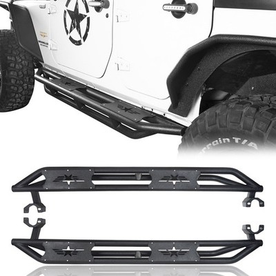 Drop Side Steps Running Boards Nerf Bars Fit 207-2018 Jeep Wrangler JK
