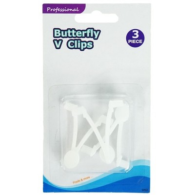 Pool Central 3 EZ Quick Snap Replacement Butterfly Clips Pool Pole Attachments