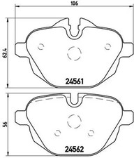 Bremsbeläge P 06 064 BREMBO für BMW 5 5 Touring 6 Gran Turismo 7 X3 X4 i8 X3 Van