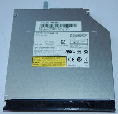 SATA SLIM DVD-Brenner DS-8A8SH 8x DVD+/-RW DVD Brenner SuperMulti für Terra 1547
