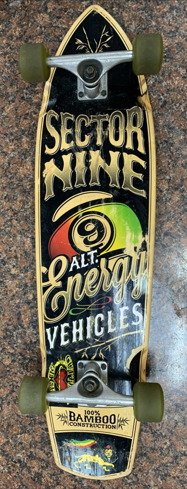 Sector 9 "ALT Energy VEHICLES" skateboard 100% bamboo constr