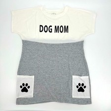 Camisa de vestir túnica con bolsillos talla M Dog Mom by Novept