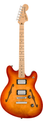 Fender Squier Affinity Starcaster  Deluxe, Maple Fingerboard, Sienna Sunburst