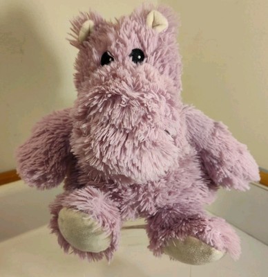 Warmies Heatable Purple Hippo 13'' Plush Lavender Scent Stuffed Animal Warmable 